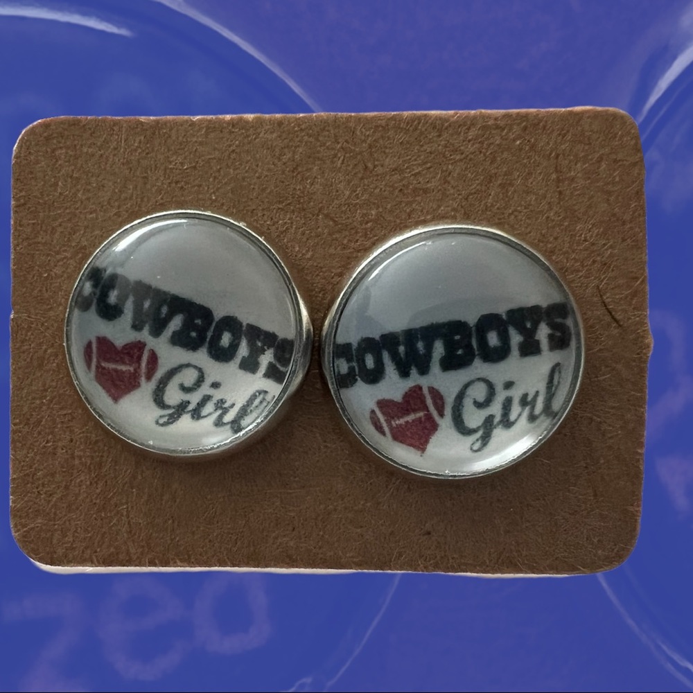 Cowboys Girl Stud Earrings